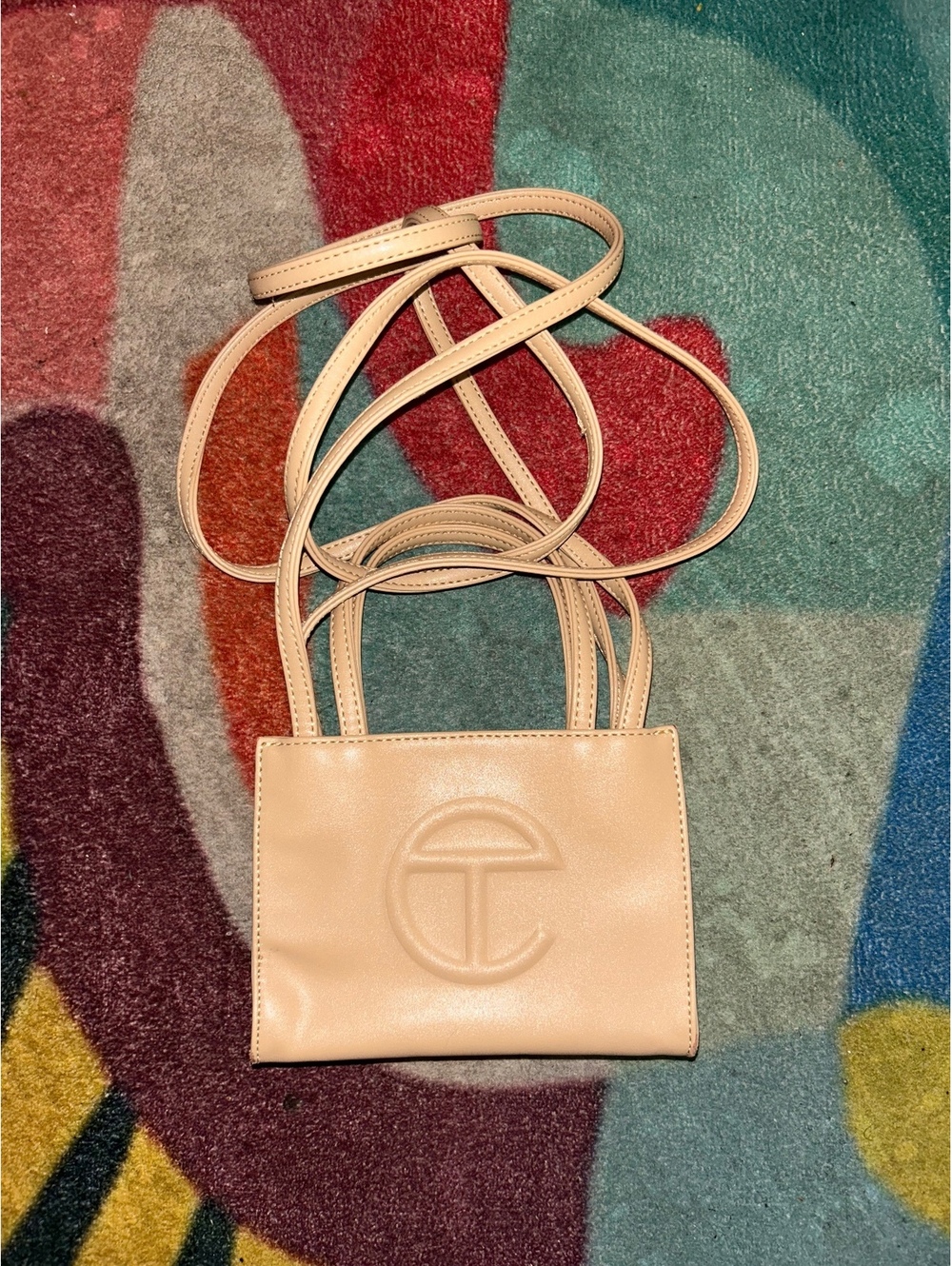 Telfar Small Shopping Bag in Beige - Picture 3 of 6